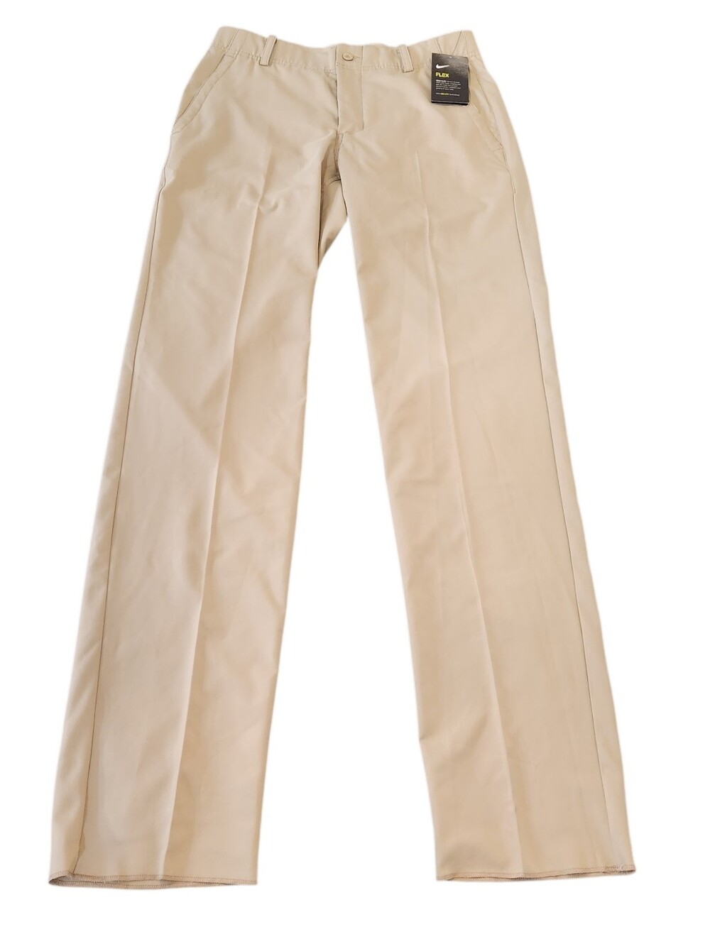 Nike Mens 30 Dri-Fit Essential Flex Khaki Chino Golf UnHemmed Pants AJ6317-221